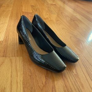J.Renee Black Block Pumps